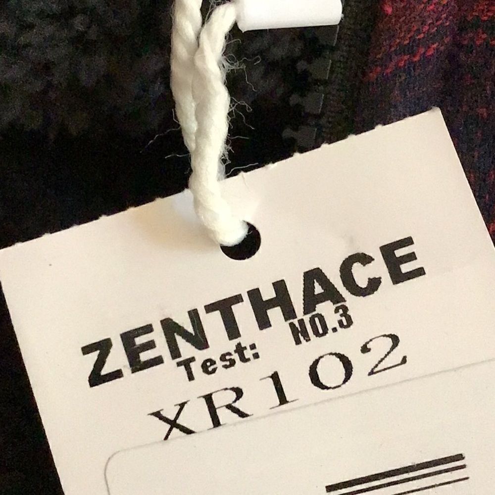 Zenthace Red Plaid Sherpa Fleece Lined Hooded Zip Up Jacket NEW - Picture 15 of 15